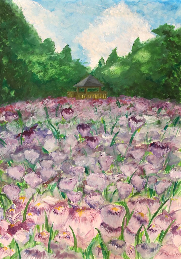 「花菖蒲」栄中　2年　布施杏奈